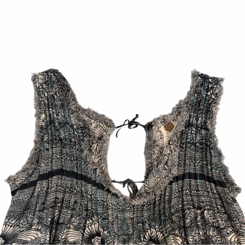 Free People Women’s Myna Tank With Tie Back Boho Beach Tank In Size Small